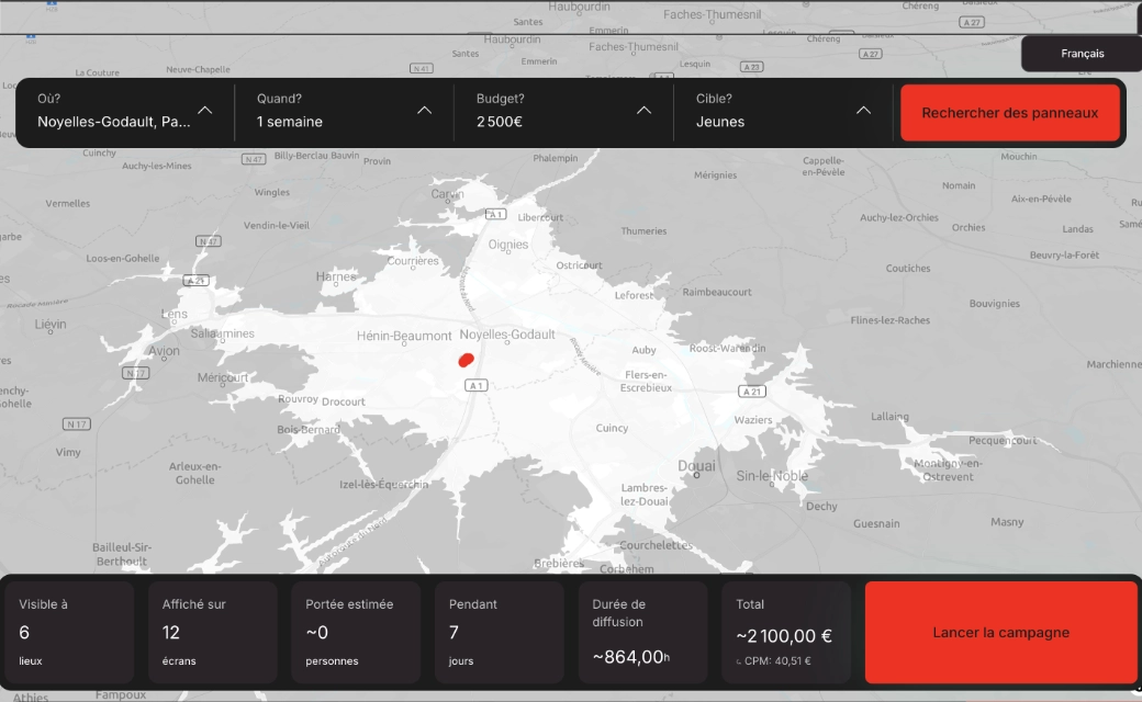 Planification géolocalisée